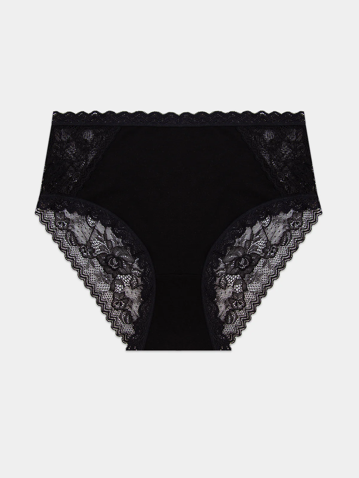 Eco Lace High Rise Knicker - Black - Image 9