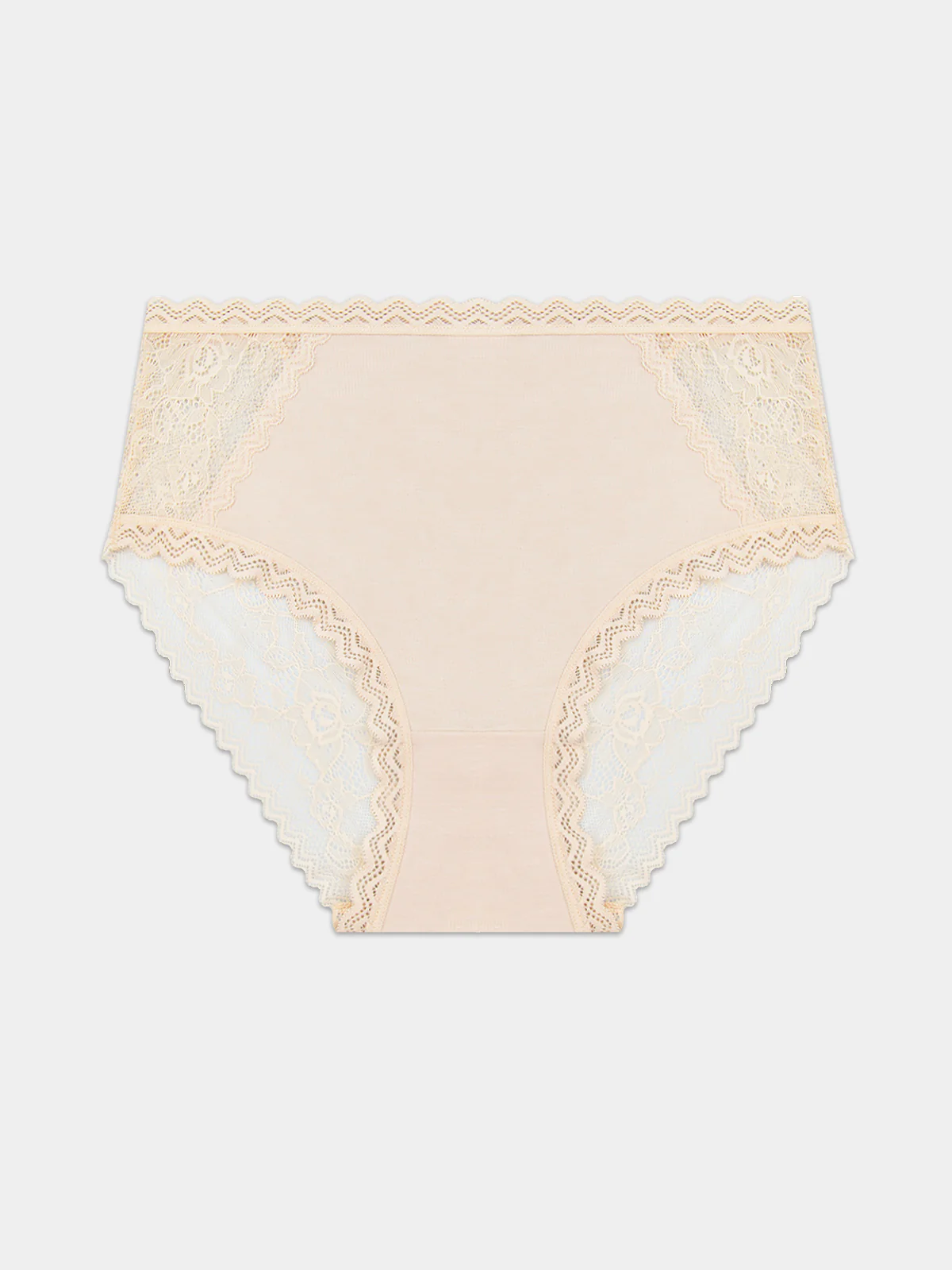 Eco Lace High Rise Knicker - Sand - Image 10