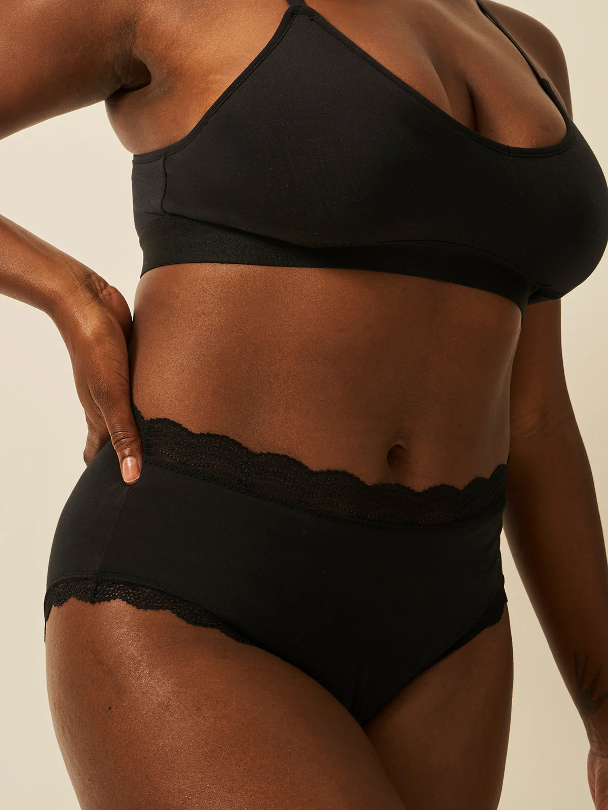 High Rise Knicker - Black - Image 6