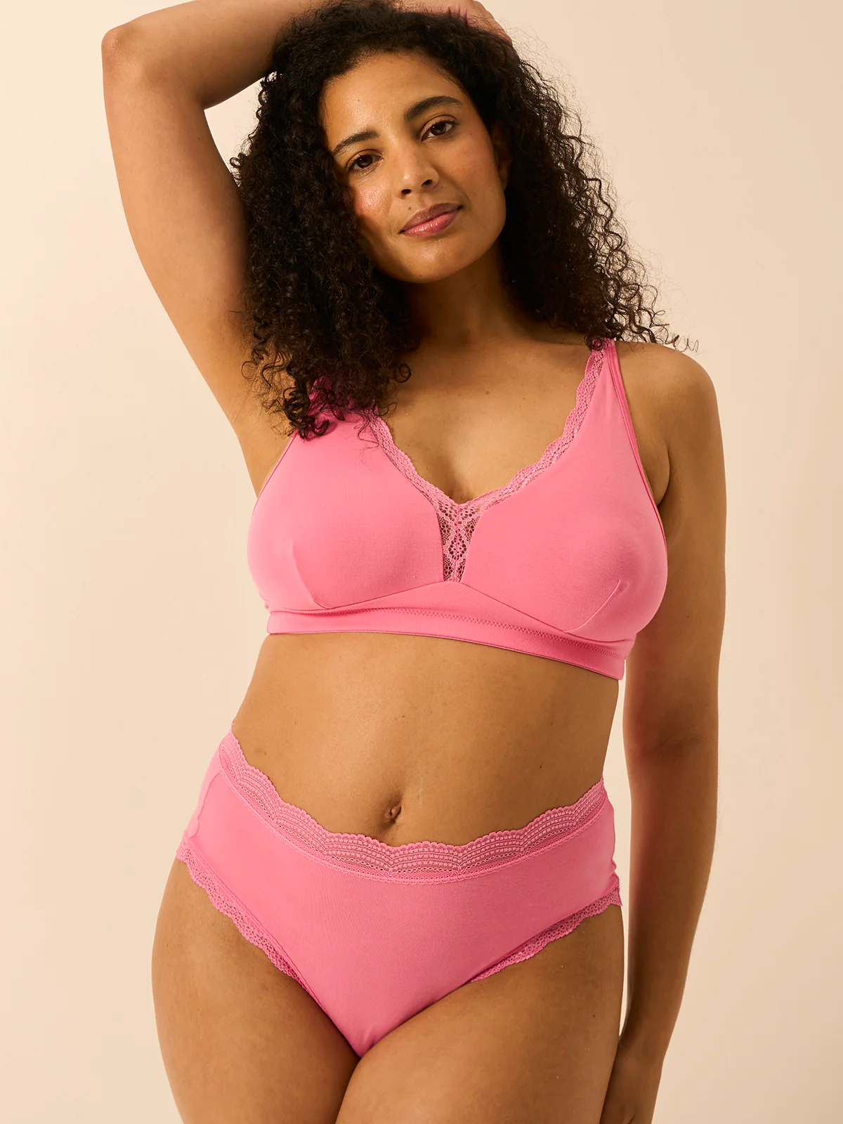 High Rise Knicker  - Pop Pink - Image 4