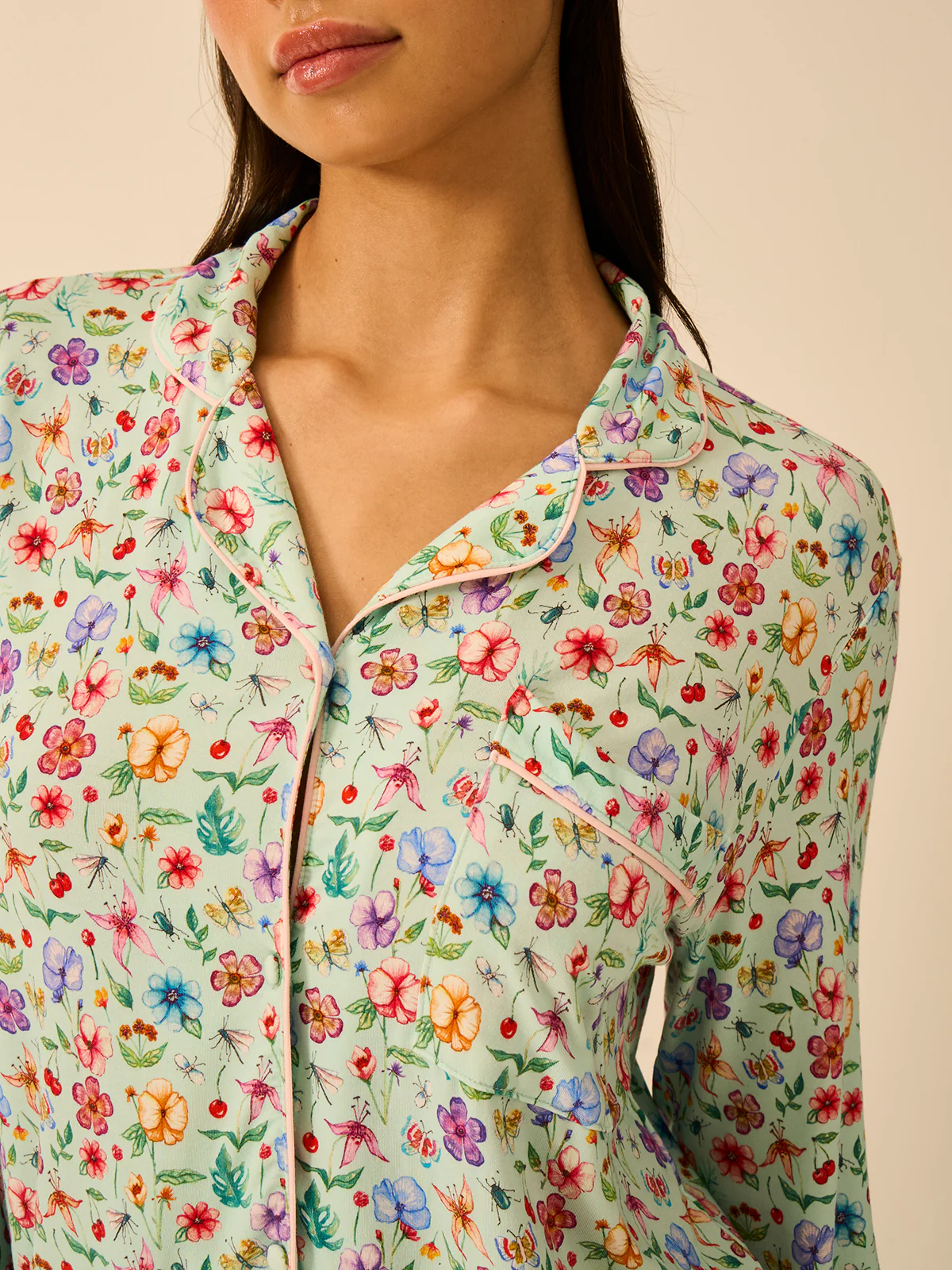 Long Pyjama Set - Ethereal Wildflowers - Image 2