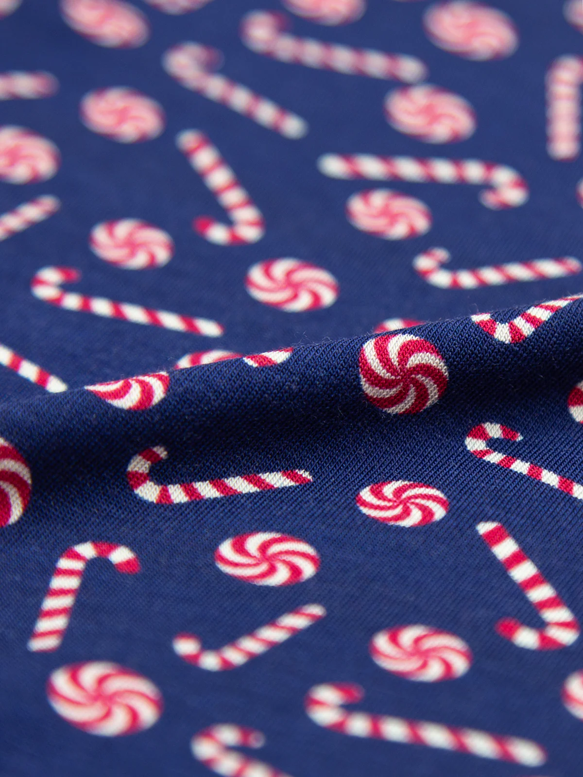 Men's Boxer - Navy Candy Cane Swirl - Image 6