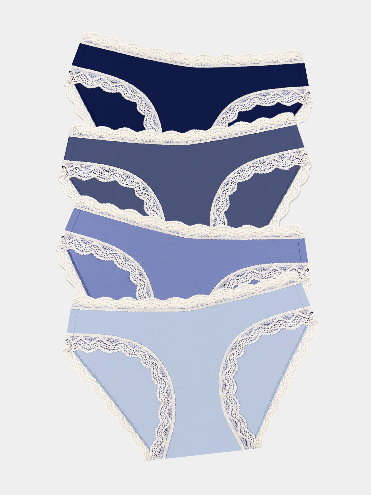 The Original Knicker Four Pack - Denim Blues