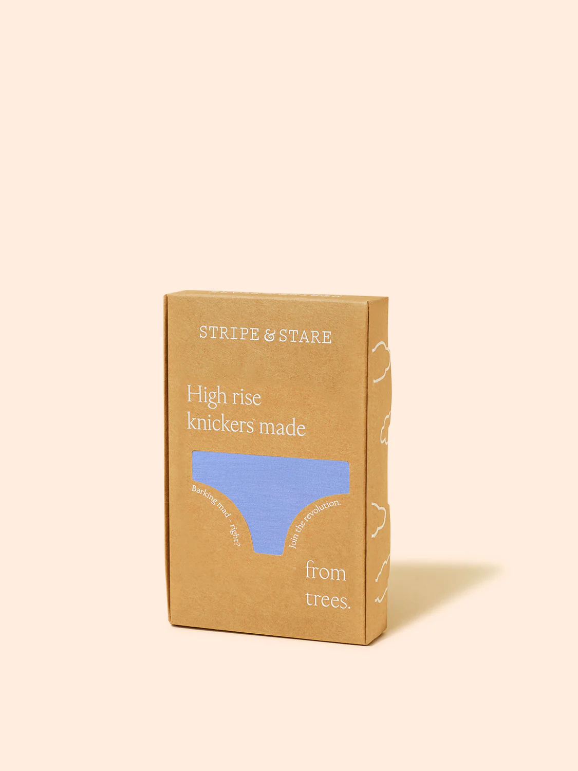 ZigZag Lace High Rise Knicker - Cornflower Blue - Image 6